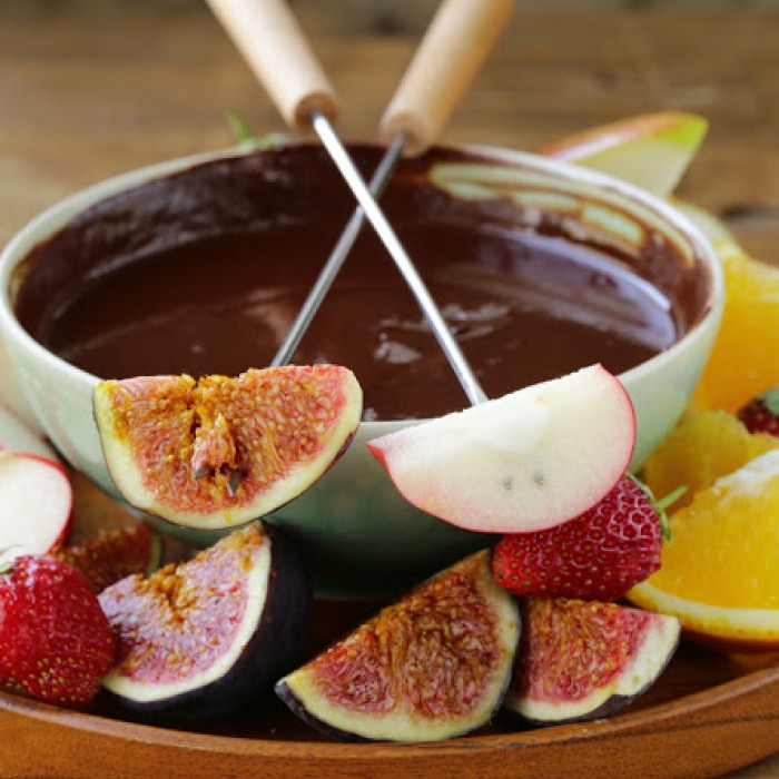 FONDUE DE CHOCOLATE Y BRANDY