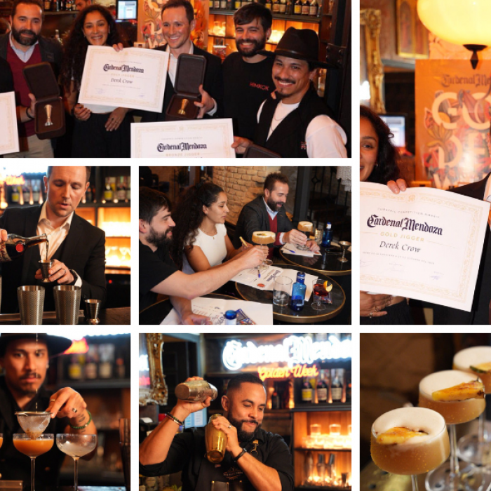 El estadounidense Derek Crow se corona como ganador de la Cardenal Mendoza Gold Jigger Cocktail Competition 2024