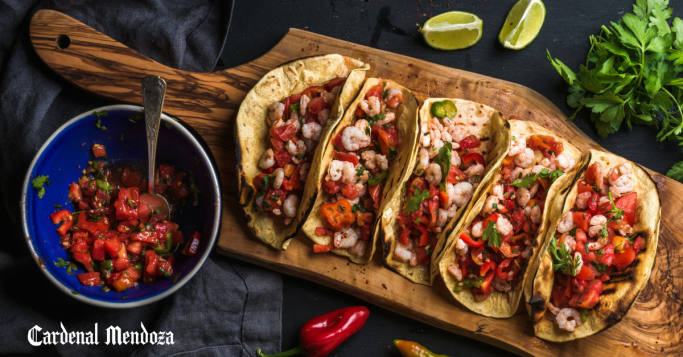 tacos de camarones cardenal mendoza